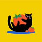 猫咪插画系列1 by胡闹 - 小红书