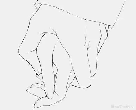 【绘画教材】两只手，在一起，很少见的双手...