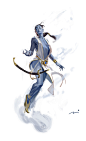 Character sketches Blue Jinn，Mauro Belfiore角色设计