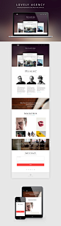  LovelyAgency - Responsive One Page HTML Template 