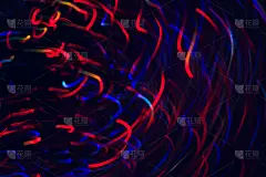 运动中的彩色线条的抽象画