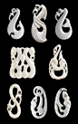 Manaia bone carved pendants: