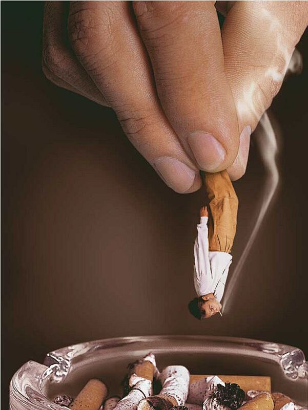 禁烟，创意广告