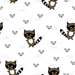 简单,儿童,白色背景,性格,矢量,手,式样,可爱的,动物主题,壁纸