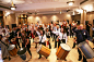 Catalyst Teambuilding Events offers the BeatsWork program, which transforms a group into a giant percussion band with each person playing a part, in time and on cue. Photo: Courtesy of Catalyst Teambuilding Events