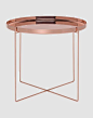 copper table: pure and minimal design | table . Tisch | furniture . Möbel . meubles | Design: Philipp Mainzer for e15 |: