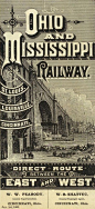 其中可能包括：an old advertisement for the mississippi railway