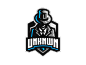 UNKNWN man mystery suit gaming mascot logo