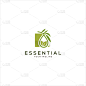 essential oil logo design template