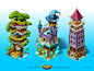 New Rock City - buildings and icons : Buildings and icons for New Rock City social-network game.