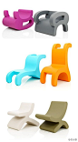 椅子的设计和颜色童趣味十足，采用轻量级聚氨酯制成，椅子很容易翻转，成人和儿童都能轻松的搞定。#设计#http://url.cn/0OBXm1