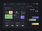 Dashboard Dark dashboard app credit payment stats dashboard design bookings meeting calendar ui calendar card ui user interface user experience typography product design dashboard ui dashboard ui-ux clean ux ui