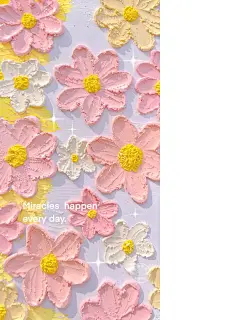 油画棒花朵｜夏日小清新壁纸 - 小红书