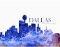 Dallas Skyline Galaxy Universe Fine Art Print