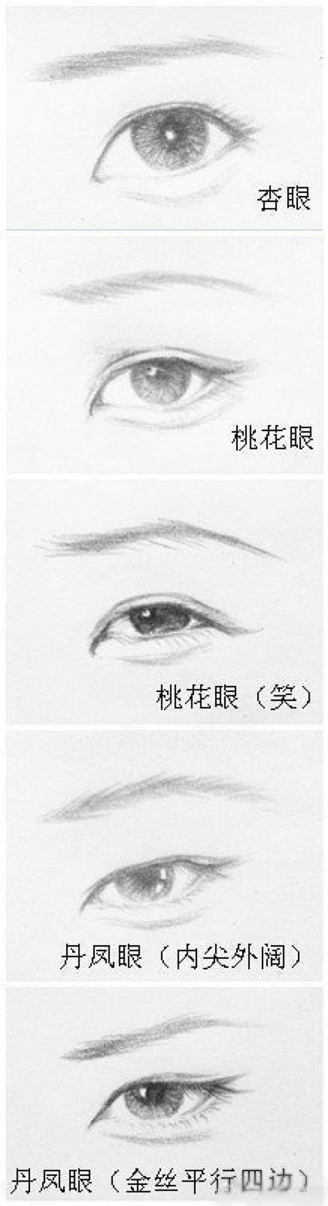 古风眼睛合集，没事的时候可以自己学着画画...