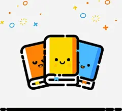 卡通表情高清素材 书籍 卡通 可爱 彩绘 手绘 插画 表情 表情包 读书 免抠png 设计图片 免费下载