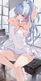#原神 神里綾華 - ほうき星的插画
