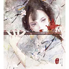 杏花疏影里，吹笛到天明 | 查多啦 - 原创作品 - 涂鸦王国插画