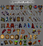 Armors, weapons and itens by rainerpetterart on deviantART