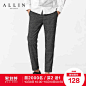 all in2016秋季新款韩版男士休闲修身细格纹时尚休闲裤长裤男潮-tmall.com天猫