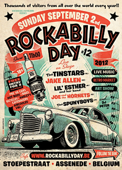 老鬼一勾采集到根本没人喜欢Rockabilly