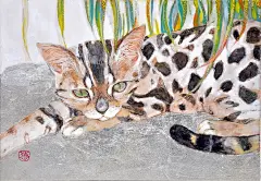 慵懶溫和！日本插畫師久野悠Haruka KUNO筆下的貓咪(2) - 设计之家