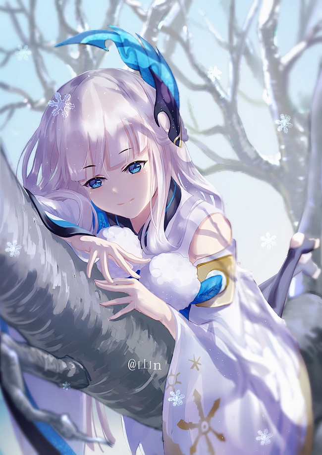 阴阳师手游 雪女 同人图 插画 壁纸 |...