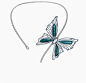 Make Hearts Flutter Chopard Emerald Butterfly Necklace