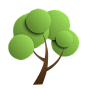 树pngPNG素材—小清新节日卡通绿植design