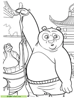 13张大熊猫阿宝《Kung Fu Panda》和朋友们卡通涂色图片下载！ | 涂色集，涂色画打印大图 : 《Kung Fu Panda》是一部由DreamWorks Animation制作的动画片，讲述了一只叫做Po的熊猫，他梦想着成为一名传奇的功夫大师，但是他身体笨拙，有着不够强壮的体魄。在他最终得到老师的认可后，他真正开始学习功夫，并且用他 13张大熊猫阿宝《Kung Fu Panda》和朋友们卡通涂色图片下载！