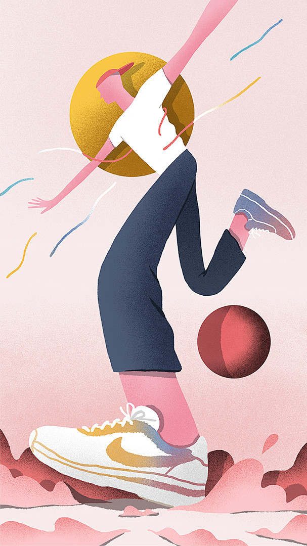 《粉红运动系列》 on Behance