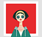Cool Gal  #2D #animation #gif #motion #graphics #design #character #walkcycle