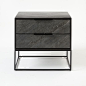 Slate Industrial Nightstand