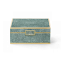 Aerin, Emerald Shagreen Jewellery Box - LuxDeco.com