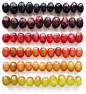 这组作品名为《Food Gradients》（食物梯度），在纯白色的背景上记录水果或蔬菜的缤纷色彩，包括同一种水果从成长初期到成熟的色彩变化。（via Brittany Wright）