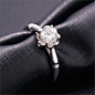 花之季 铂Pt950钻石女戒 （www.520qbt.com）丘比特珠宝商城是中国砖石首饰最专业的生产商！