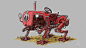 Robot Tractor #2, Zacharias Reinhardt : Created in Procreate on the iPadPro.