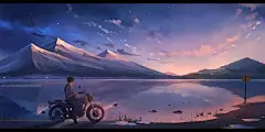 犹如《你的名字》般的唯美插画，梦幻又极具童话色彩-资讯-蓝铅笔