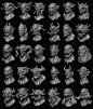 Daily sculpts 31-60 (orcs, ogres and trolls), Gustavo Zampieri : So second month of my daily studies, now with a theme and using a lot of references, so I can learn some stuff about it! (increased the time from 60 to 90 minutes, rush is not aways nice hah