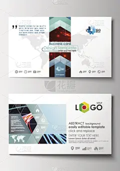 模板,矢量,平坦的,背景,空白的,计划书,名片,抽象,线条,发光