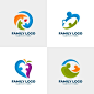 家庭，保险logo标志矢量图素材