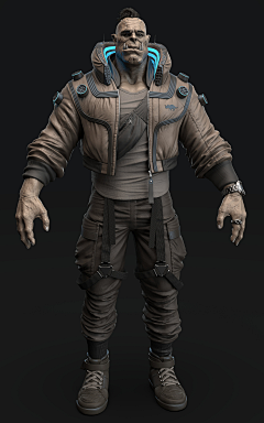 h洪尘采集到3d人物效果
