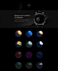GEAK watch UI design : The SMALL UNIVERS is designed for GEAK smart watch two years ago. It is inspired by the stunning meteor shower, the amazing aurora, the legendary constellation. 