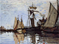 Boats in the Port of Honfleur - Claude Monet