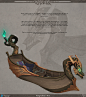 King Arthur's Boat, Julio Nicoletti : This was the 3rd prop for the challenge. I really struggled to get something interesting with the silhouette, as you can see by all the iterations I did...Over all I'm not super happy with this design but I think it h