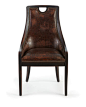 Old Hickory Tannery Cinda Leather Dining Chair & Allerton Dining Table