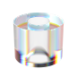 潮流酷炫虹彩折射玻璃圆柱正方形棱镜透明免抠PNG (46)