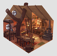 布里星采集到lowpoly