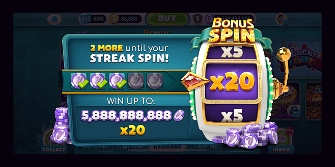 Bonus design graphic design mobile My Vegas slot slot game spin ui ux