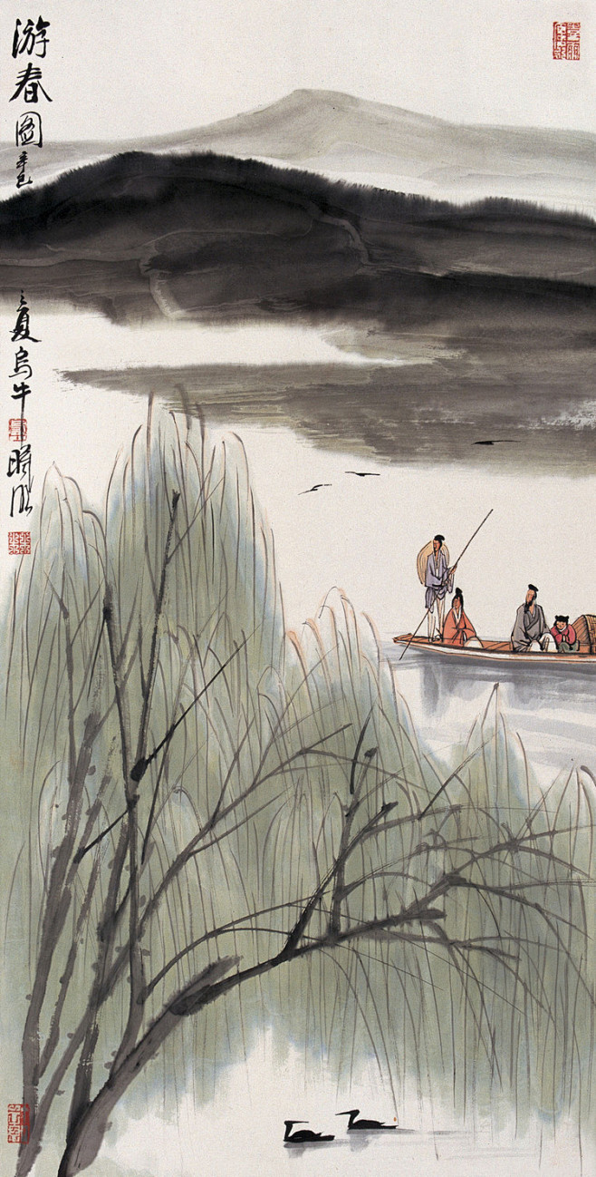 林曦明国画花鸟作品